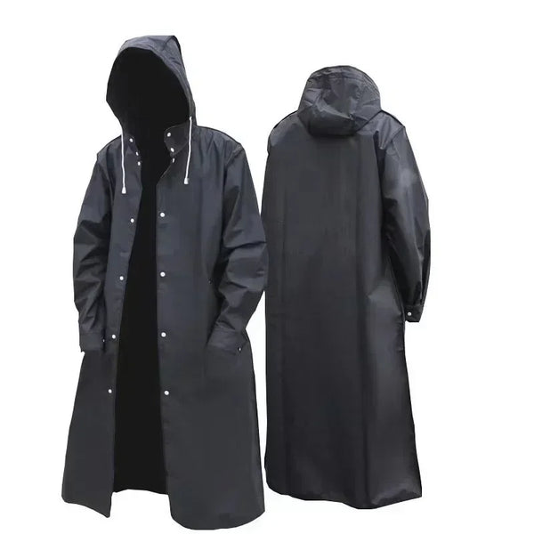 Disposable transparent full-body raincoat for men and women – lightweight, waterproof, and portable for travel or emergencies