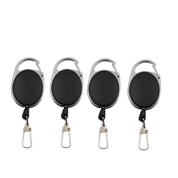 Fly Fishing Zinger Retractor – Retractable Key Chain Reel with Spring Clip for Fishing Tools