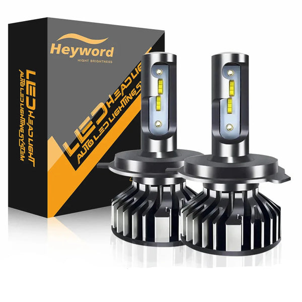 Heyword 160W 26000LM LED Car Headlight Bulbs – H4 H7 H11 9005 – 3000K to 8000K Super Bright CSP Lights