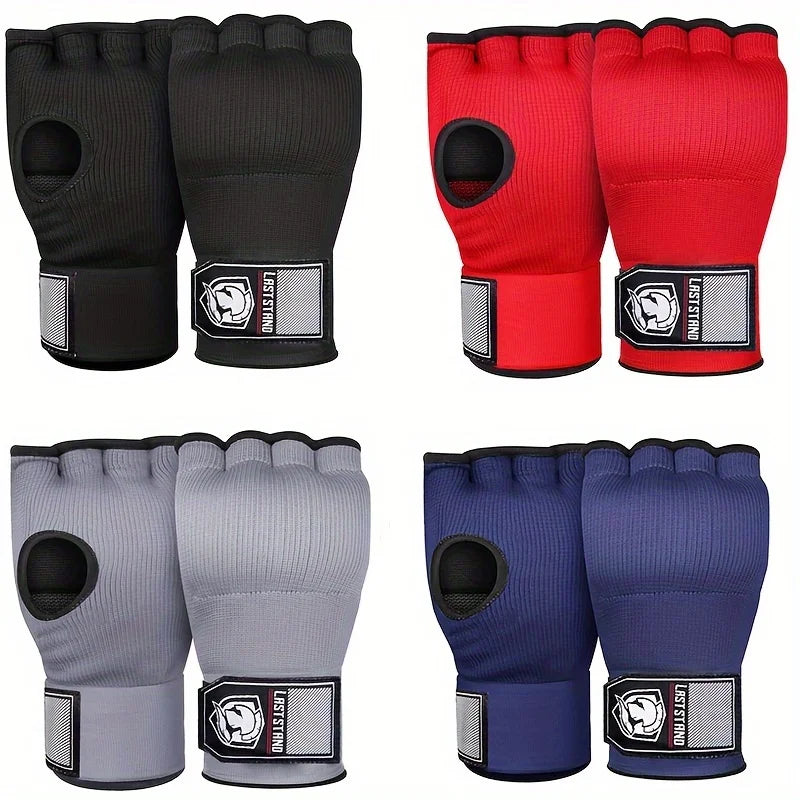 MMA Half Finger Gel Boxing Gloves for Muay Thai and MMA training, with gel padding, wrist strap, and flexible design. Perfect for sparring and training. 🥊💪