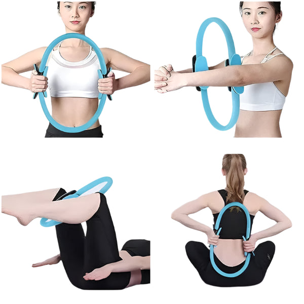 Pilates and Yoga Ring for core training, pelvic floor workout, and back stretching – ideal home fitness equipment for women