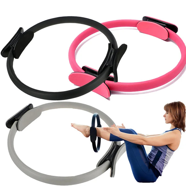 Pilates and Yoga Ring for core training, pelvic floor workout, and back stretching – ideal home fitness equipment for women