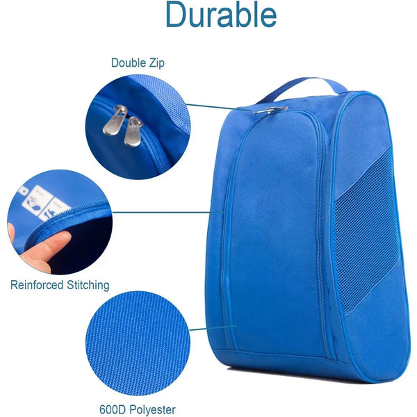 Portable football boot bag for men and women – waterproof sports shoe organizer for football, basketball, golf & gym

