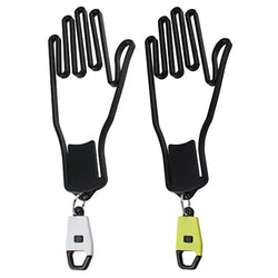 Portable golf glove holder rack with keychain – plastic hanger for organizing and displaying golf gloves