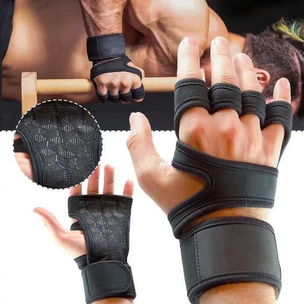 ProGrip Workout Gloves with Wrist Support for Men and Women – Ideal for Gym, Fitness, and Weightlifting