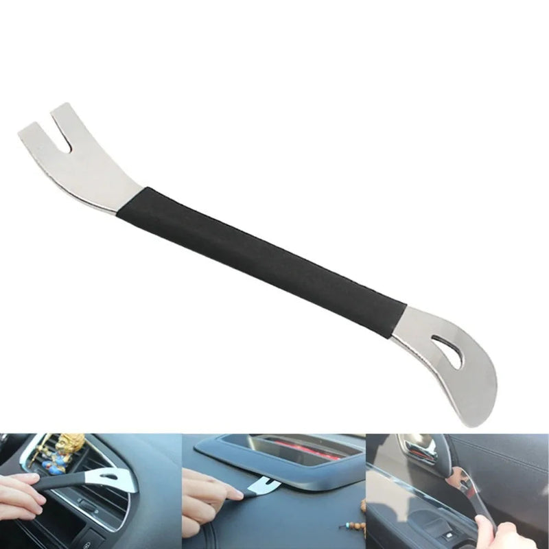 ProSteel Dual-End Car Trim Removal Tool – Stainless Steel Pry Tool for Car Door Panels, Audio Terminals, and Fasteners
