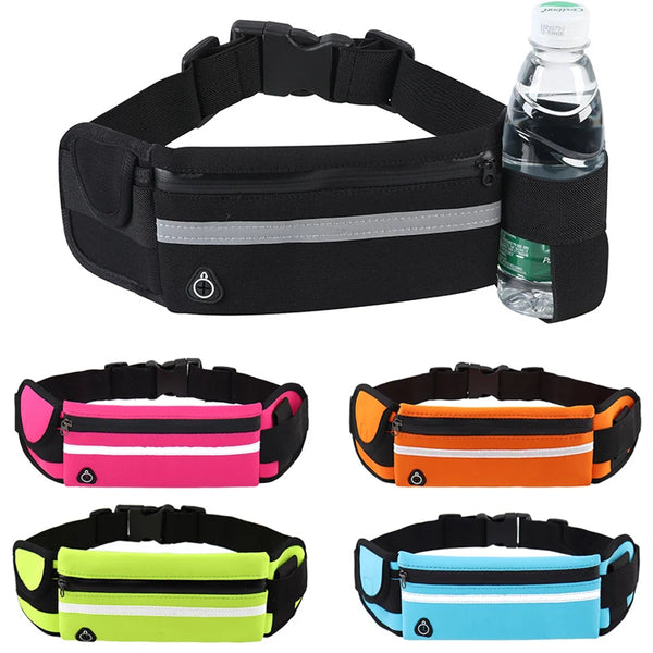 Running waist bag for men and women – lightweight sports fanny pack with phone holder for jogging, cycling, gym & outdoor fitness