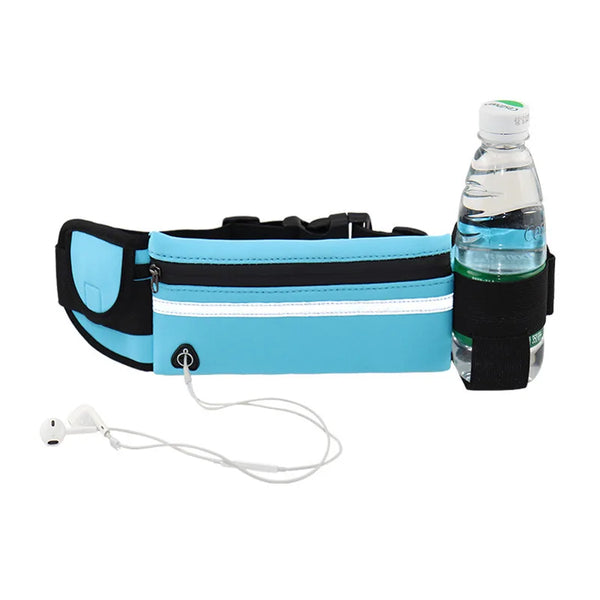 Running waist bag for men and women – lightweight sports fanny pack with phone holder for jogging, cycling, gym & outdoor fitness