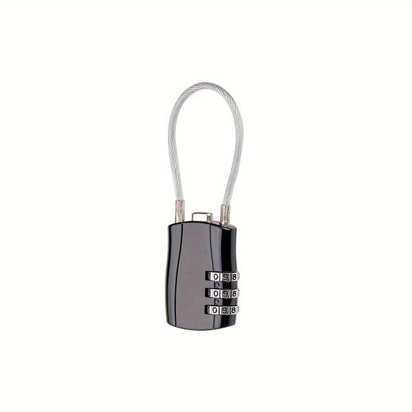 SecureLock™ Combination Travel Lock for Luggage, Gym Lockers, and Toolboxes – 3-digit Password Lock