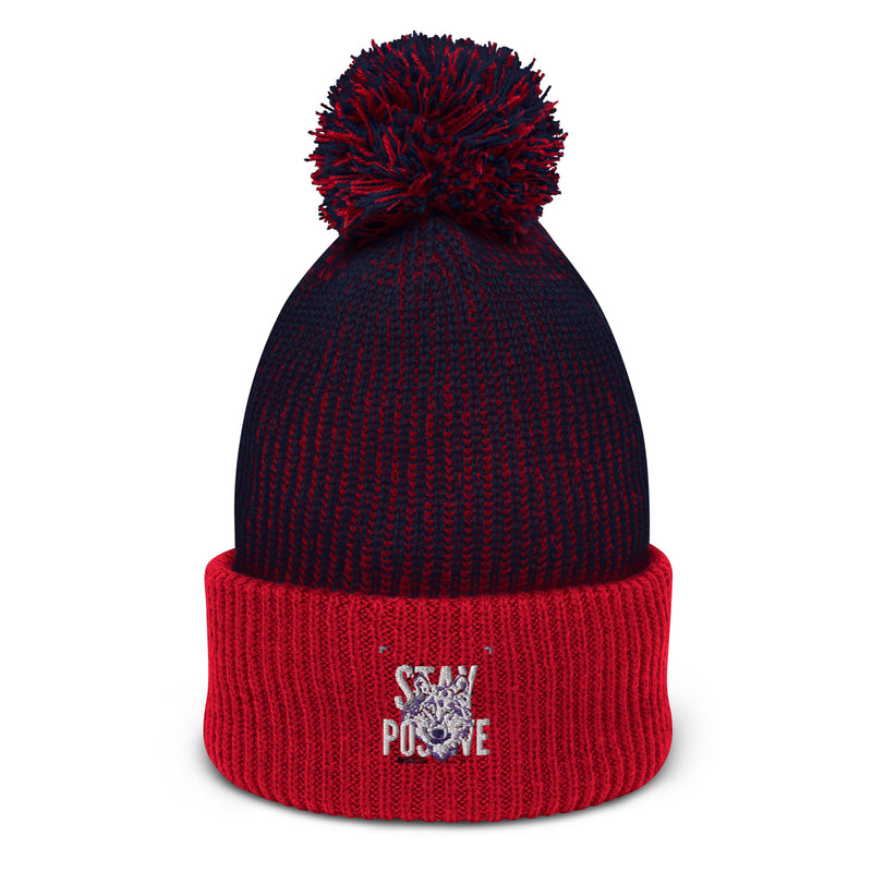 Pom-Pom Beanie - Soft and Cozy Knit Ribbed Design