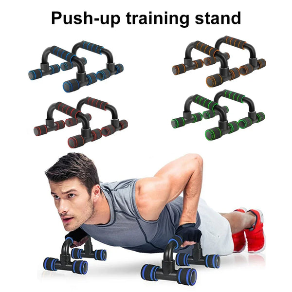 U-Shaped Push-up Rack with Hand Sponge Grip – Fitness Equipment for Home Gym & Muscle Training 💪