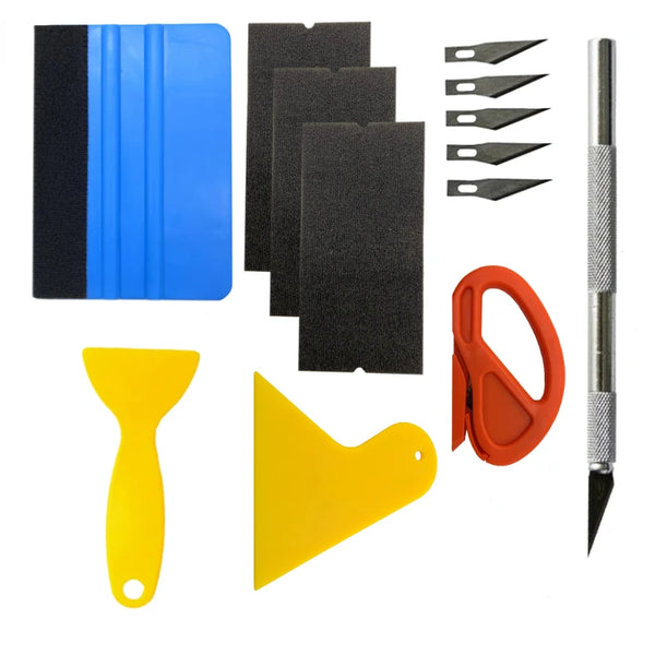 Ultimate Car Wrapping Tools Kit with Vinyl Wrap Squeegee, Cutter Knife, and Scraper for Auto Foil and Car Film Application