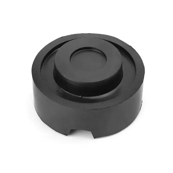 Universal car jack support pad with slotted rubber rail adapter for Lexus, Subaru, Fiat, Volvo – ideal for safe vehicle lifting and repair work.